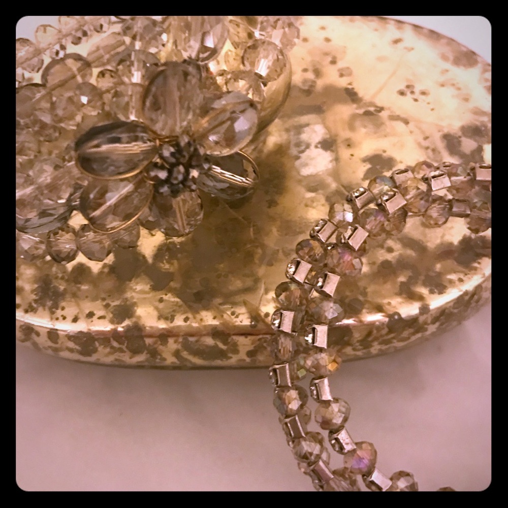 ❤️Clear crystal & gld tone detailed bracelets